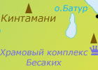 Карта достопримечательностей Бали